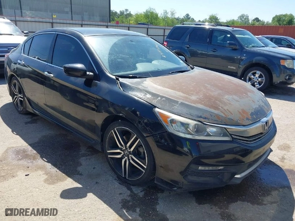 2017 Honda Accord Sedan Sport SE with VIN 1HGCR2F15HA106126, listed as a IAAI auction lot 41970564 with 171,297 mi miles. Bid and sale history available at carsss.com. Image 1.
