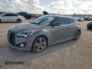 2014 Hyundai Veloster Turbo with VIN KMHTC6AE1EU210071, listed as a Copart auction lot 62214715 with 112,378 mi miles and Clean title. Bid and sale history available at DreamBid. Image 1.