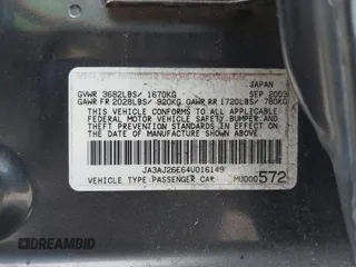 2004 Mitsubishi Lancer ES with VIN JA3AJ26E64U016149, listed as a IAAI auction lot 42438863 with 203,618 mi miles and . Bid and sale history available at DreamBid. Image 9.
