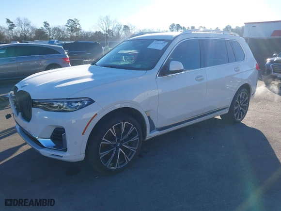 2020 BMW X7 xDrive40i with VIN 5UXCW2C03L9C67539, listed as a IAAI auction lot 41261357 with 46,654 mi miles. Bid and sale history available at carsss.com. Image 17.