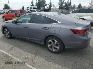 2019 Honda Insight LX with VIN 19XZE4F10KE016855, listed as a Copart auction lot 53174855 with 88,073 mi miles and Salvage Title. Bid and sale history available at carsss.com. Image 2.
