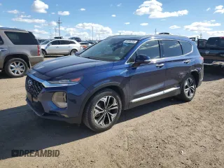 2020 Hyundai Santa Fe SEL with VIN 5NMS3CAA5LH163210, listed as a Copart auction lot 46996265 with 89,292 mi miles and Salvage Title. Bid and sale history available at carsss.com. Image 1.