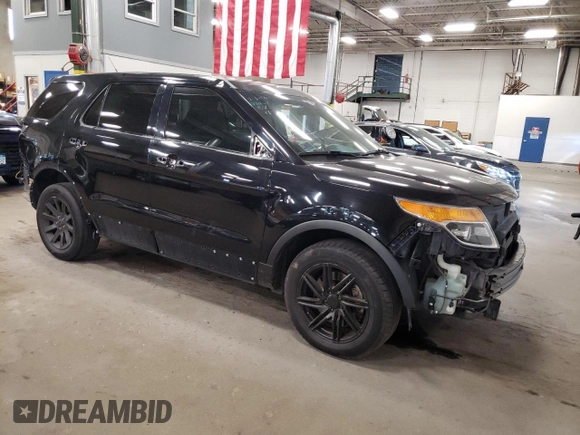 2015 Ford Utility Police Interceptor with VIN 1FM5K8ARXFGC67878, listed as a Copart auction lot 72578004 with 0 mi miles and Salvage Title. Bid and sale history available at carsss.com. Image 4.