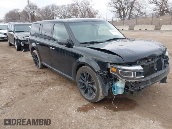 2017 Ford Flex Limited with VIN 2FMHK6D85HBA02266, listed as a IAAI auction lot 41236164 with 165,604 mi miles. Bid and sale history available at carsss.com. Image 1.