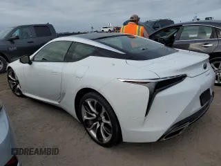2021 Lexus LC with VIN JTHBP5AY0MA101379, listed as a Copart auction lot 76549514 with 0 mi miles and Salvage Title. Bid and sale history available at carsss.com. Image 2.