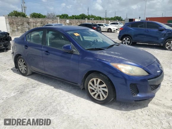 2012 Mazda 3 i Touring with VIN JM1BL1V79C1700075, listed as a Copart auction lot 59556135 with 131,600 mi miles and Clean title. Bid and sale history available at DreamBid. Image 4.