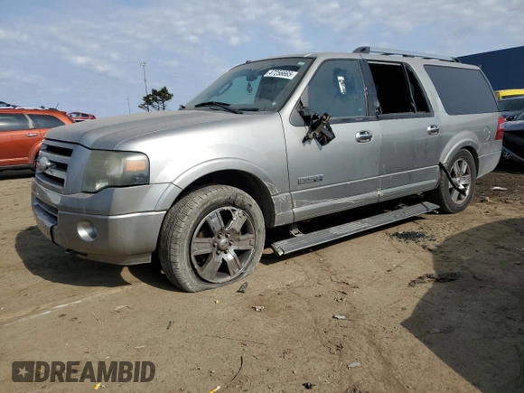 2008 Ford Expedition Max Limited with VIN 1FMFK20518LA24048, listed as a Copart auction lot 47256665 with 208,527 mi miles and Clean title. Bid and sale history available at DreamBid. Image 1.