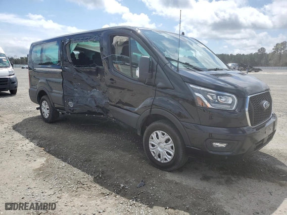 2023 Ford Transit Passenger Wagon XL with VIN 1FBAX2Y87PKB08205, listed as a Copart auction lot 51098625 with 41,667 mi miles and Salvage Title. Bid and sale history available at carsss.com. Image 4.