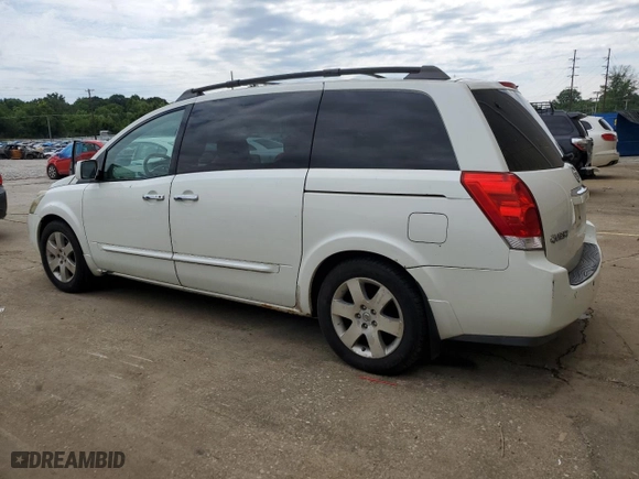 2004 Nissan Quest S with VIN 5N1BV28U44N345842, listed as a Copart auction lot 60764334 with 0 mi miles and Non Repairable. Bid and sale history available at carsss.com. Image 2.