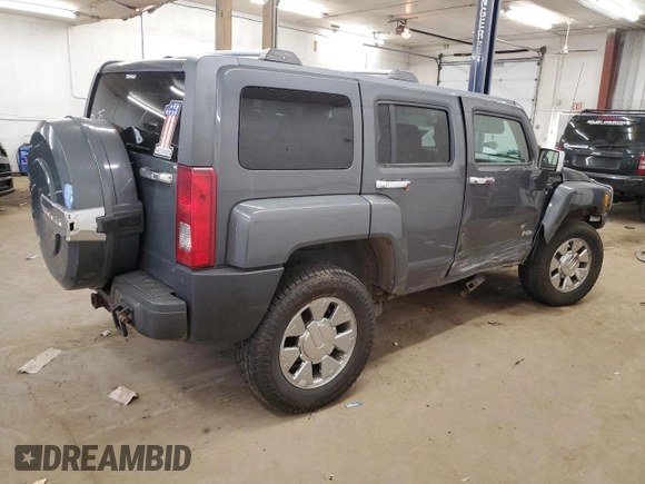 2008 Hummer H3 SUV with VIN 5GTEN13E488154656, listed as a Copart auction lot 76597614 with 189,629 mi miles and Salvage Title. Bid and sale history available at carsss.com. Image 3.