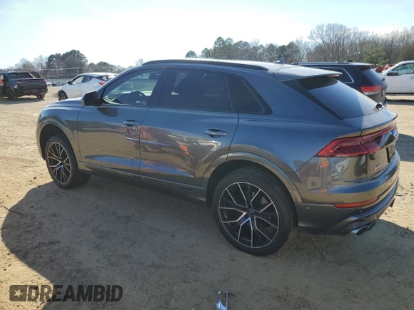 2021 Audi SQ8 Premium Plus z VIN WA1AWBF19MD002837, wystawiony jako Copart lot #46600055 z przebiegiem 98 818 mil mil oraz Czysty tytuł • Clean title. Historia ofert i sprzedaży dostępna na DreamBid. Obrazek 2.