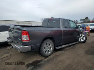 2021 Ram 1500 Big Horn with VIN 1C6SRFBT6MN727653, listed as a Copart auction lot 46327465 with 91,220 mi miles and Salvage Title. Bid and sale history available at carsss.com. Image 3.