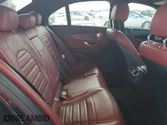 2017 Mercedes-Benz C 300 with VIN 55SWF4JB7HU205892, listed as a Copart auction lot 59607825 with 104,146 mi miles and Salvage title. Bid and sale history available at DreamBid. Image 10.