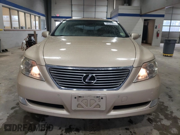 2007 Lexus LS 460 with VIN JTHBL46F175040148, listed as a Copart auction lot 50335035 with 181,107 mi miles and Salvage Title. Bid and sale history available at DreamBid. Image 5.
