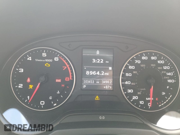 2015 Audi A3 2.0T Premium Plus with VIN WAUEFGFF4F1065975, listed as a Copart auction lot 74127893 with 103,453 mi miles. Bid and sale history available at carsss.com. Image 9.