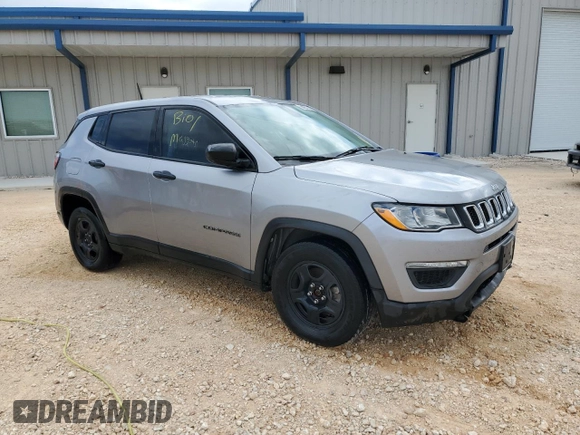 2018 Jeep Compass Sport z VIN 3C4NJCABXJT226961, wystawiony jako Copart lot #72119874 z przebiegiem 70 210 mil mil oraz Czysty tytuł • Clean title. Historia ofert i sprzedaży dostępna na DreamBid. Obrazek 4.
