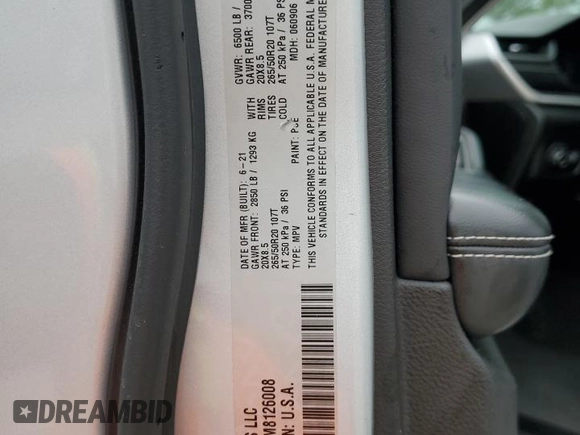 2021 Jeep Grand Cherokee Limited with VIN 1C4RJJBG3M8126008, listed as a Copart auction lot 50816325 with 48,590 mi miles and Salvage title. Bid and sale history available at DreamBid. Image 13.