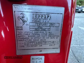 2007 Ferrari 599 z VIN ZFFFC60A870153007, wystawiony jako Copart lot #82527214 z przebiegiem 13 264 mil mil oraz Tytuł czysty. Historia ofert i sprzedaży dostępna na DreamBid. Obrazek 10.