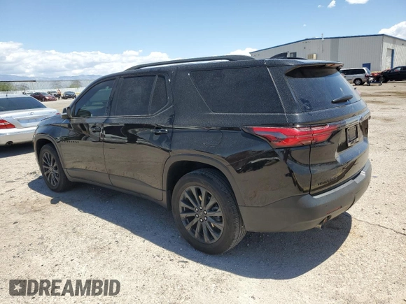 2022 Chevrolet Traverse RS with VIN 1GNERJKW2NJ154401, listed as a Copart auction lot 56026325 with 91,264 mi miles and Salvage title. Bid and sale history available at DreamBid. Image 2.