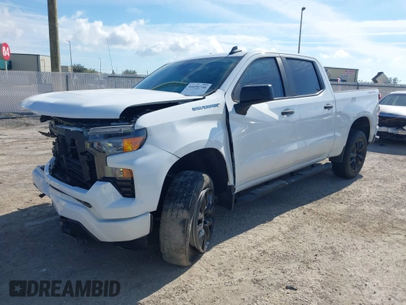 2022 Chevrolet Silverado 1500 Custom with VIN 3GCPDBEK7NG580584, listed as a IAAI auction lot 41690758 with 22,741 mi miles. Bid and sale history available at carsss.com. Image 20.