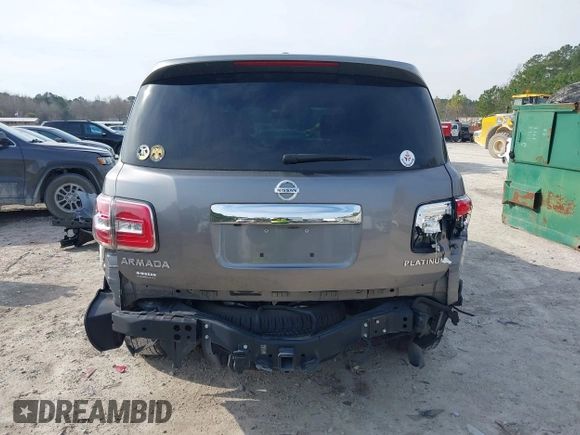 2018 Nissan Armada Platinum with VIN JN8AY2NF7J9331679, listed as a IAAI auction lot 41270116 with 115,433 mi miles. Bid and sale history available at carsss.com. Image 17.