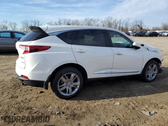 2020 Acura RDX Advance with VIN 5J8TC2H76LL019710, listed as a Copart auction lot 46147875 with 34,190 mi miles and Salvage title. Bid and sale history available at DreamBid. Image 3.