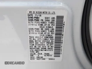 2017 Infiniti QX70 z VIN JN8CS1MU1HM141873, wystawiony jako IAAI lot #42345889 z przebiegiem 65 090 mil mil oraz . Historia ofert i sprzedaży dostępna na DreamBid. Obrazek 9.