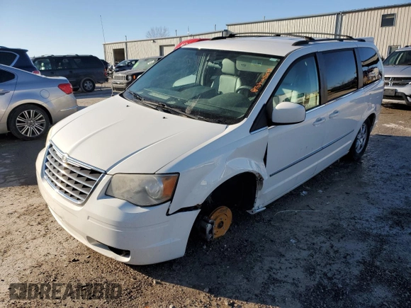2010 Chrysler Town & Country Touring with VIN 2A4RR5D18AR320312, listed as a Copart auction lot 47983065 with 209,608 mi miles and Salvage Title. Bid and sale history available at carsss.com. Image 1.