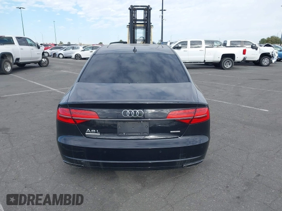 2017 Audi A8 L with VIN WAU44AFD5HN009133, listed as a IAAI auction lot 41352816 with 121,413 mi miles. Bid and sale history available at carsss.com. Image 16.