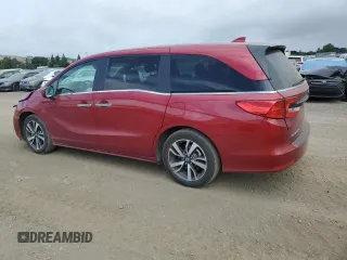 2022 Honda Odyssey Touring with VIN 5FNRL6H85NB067178, listed as a Copart auction lot 56577315 with 22,184 mi miles and Salvage title. Bid and sale history available at DreamBid. Image 2.