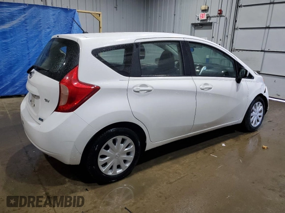 2015 Nissan Note SV with VIN 3N1CE2CP1FL448281, listed as a Copart auction lot 55665145 with 81,934 mi miles and Salvage title. Bid and sale history available at DreamBid. Image 3.