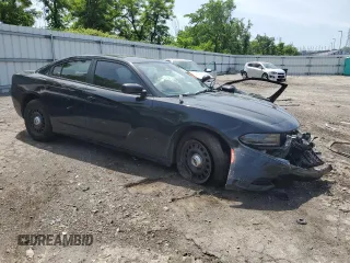 2018 Dodge Charger Police with VIN 2C3CDXKT3JH266258, listed as a Copart auction lot 55683724 with Not Provided miles and Salvage Title. Bid and sale history available at carsss.com. Image 4.