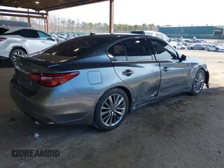 2018 Infiniti Q50 Luxe with VIN JN1EV7AP6JM363783, listed as a IAAI auction lot 42027040 with 41,020 mi miles and . Bid and sale history available at DreamBid. Image 4.