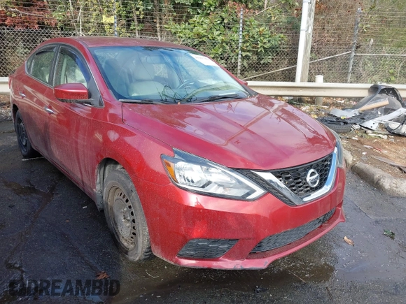 2016 Nissan Sentra S with VIN 3N1AB7AP3GL681791, listed as a IAAI auction lot 41067881 with 160,892 mi miles. Bid and sale history available at carsss.com. Image 1.