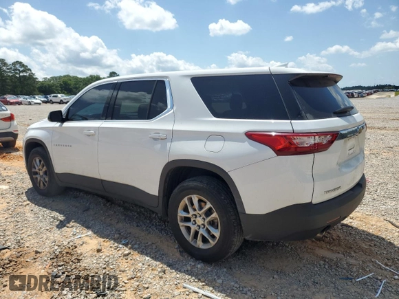 2018 Chevrolet Traverse LS z VIN 1GNERFKW3JJ203354, wystawiony jako Copart lot #54901925 z przebiegiem 110 898 mil mil oraz Szkoda całkowita • Salvage title. Historia ofert i sprzedaży dostępna na DreamBid. Obrazek 2.