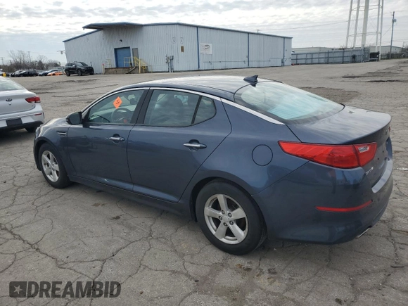 2015 Kia Optima LX with VIN KNAGM4A77F5593841, listed as a Copart auction lot 51691115 with 104,757 mi miles and Clean Title. Bid and sale history available at carsss.com. Image 2.