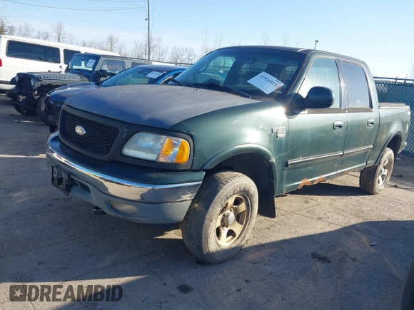 2002 Ford F-150 XLT with VIN 1FTRW08L12KB71710, listed as a IAAI auction lot 41826511 with 1 mi miles. Bid and sale history available at carsss.com. Image 2.