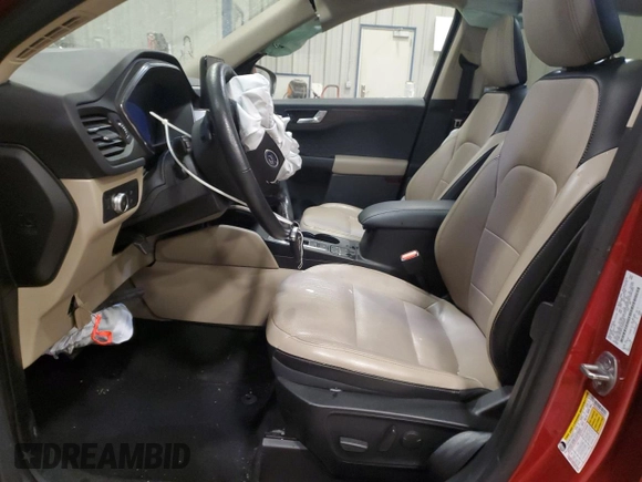 2020 Ford Escape Titanium with VIN 1FMCU9J97LUA00654, listed as a Copart auction lot 83695954 with 44,974 mi miles and Salvage title. Bid and sale history available at DreamBid. Image 7.