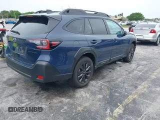 2025 Subaru Outback Onyx with VIN 4S4BTALC6S3177063, listed as a IAAI auction lot 42425905 with 6,541 mi miles and . Bid and sale history available at DreamBid. Image 4.