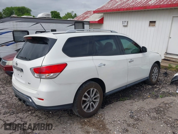 2014 Nissan Pathfinder SL with VIN 5N1AR2MN1EC617999, listed as a IAAI auction lot 42224316 with 93,215 mi miles and . Bid and sale history available at DreamBid. Image 4.
