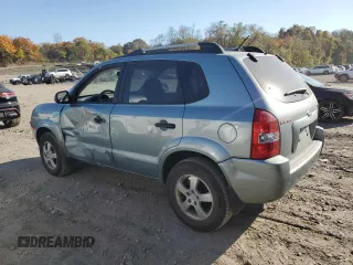 2007 Hyundai Tucson GLS with VIN KM8JM12B87U529322, listed as a Copart auction lot 76936004 with 173,251 mi miles and Salvage Title. Bid and sale history available at carsss.com. Image 2.