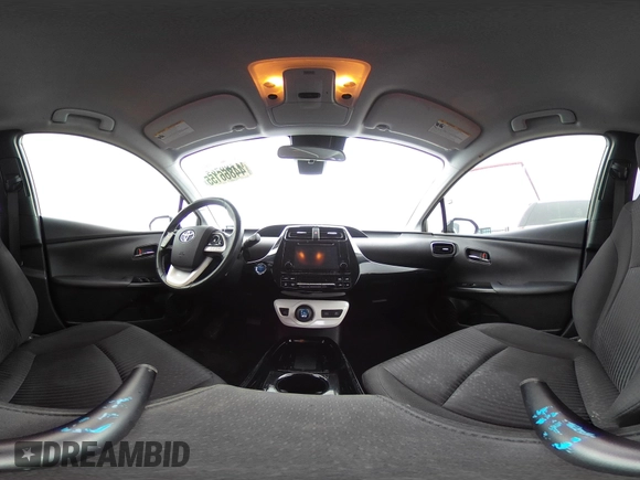 2018 Toyota Prius Two with VIN JTDKARFU7J3549201, listed as a IAAI auction lot 41589765 with 125,500 mi miles. Bid and sale history available at carsss.com. Image 18.