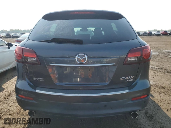 2014 Mazda CX-9 Grand Touring with VIN JM3TB3DVXE0443852, listed as a Copart auction lot 59106525 with 101,969 mi miles and Salvage title. Bid and sale history available at DreamBid. Image 6.