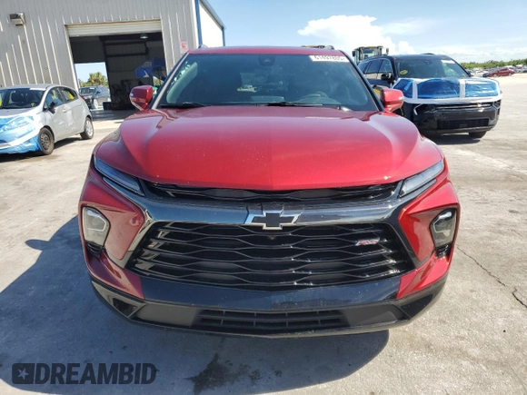 2025 Chevrolet Blazer RS with VIN 3GNKBERS3SS103775, listed as a Copart auction lot 61497805 with 16,242 mi miles and Salvage title. Bid and sale history available at DreamBid. Image 5.