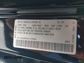 2004 Porsche Cayenne S with VIN WP1AB29P44LA75006, listed as a IAAI auction lot 41516951 with 119,828 mi miles. Bid and sale history available at carsss.com. Image 9.