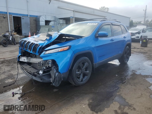2018 Jeep Cherokee Latitude Tech Connect z VIN 1C4PJMCB1JD543335, wystawiony jako Copart lot #61581975 z przebiegiem 83 918 mil mil oraz Szkoda całkowita • Salvage title. Historia ofert i sprzedaży dostępna na DreamBid. Obrazek 1.