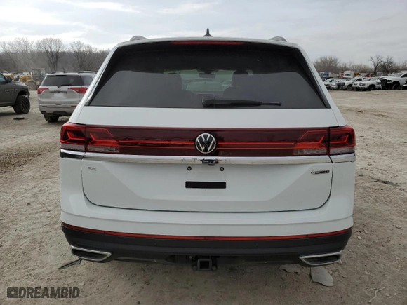 2024 Volkswagen Atlas 2.0T SE w/Technology with VIN 1V2KR2CA1RC593179, listed as a Copart auction lot 46680945 with 0 mi miles and Salvage Title. Bid and sale history available at carsss.com. Image 6.