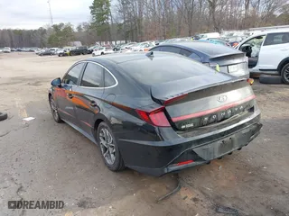 2023 Hyundai Sonata SEL with VIN KMHL64JA8PA259099, listed as a IAAI auction lot 41701197 with 73,187 mi miles. Bid and sale history available at carsss.com. Image 3.