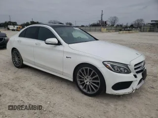 2015 Mercedes-Benz C-Class C 400 with VIN 55SWF6GB0FU030420, listed as a Copart auction lot 46078455 with 114,485 mi miles and Clean Title. Bid and sale history available at carsss.com. Image 4.