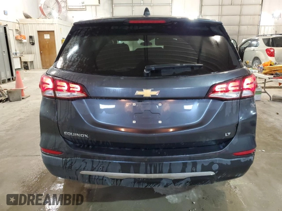 2022 Chevrolet Equinox LT with VIN 3GNAXKEV2NS244921, listed as a Copart auction lot 57093084 with 47,545 mi miles and Non Repairable. Bid and sale history available at DreamBid. Image 6.